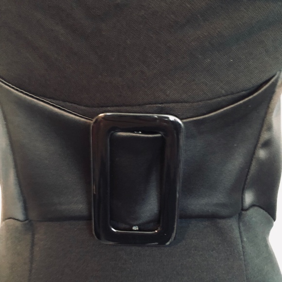 NWT BEBE Black Classic Hollywood Style Cocktail, Party, Bridesmaid Dress Size XS - Picture 4 of 9